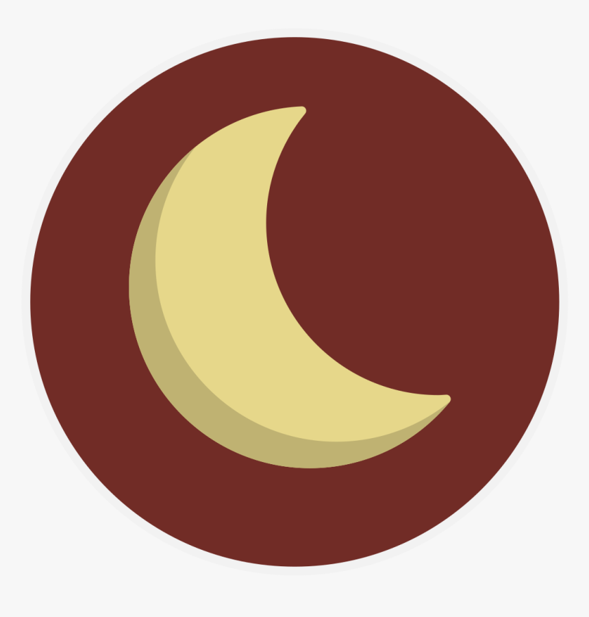 Brown Half Crescent Moon Art, HD Png Download, Free Download