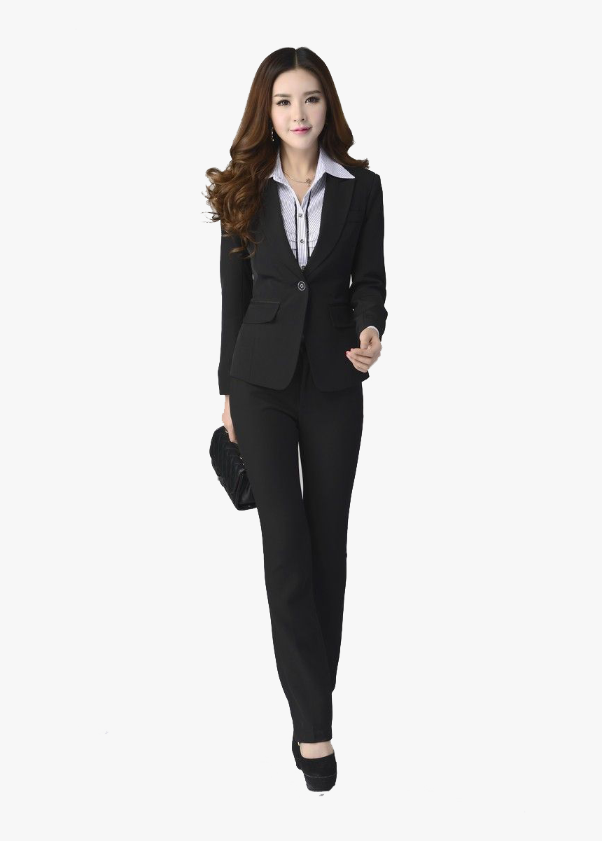 Suit - Elegant Woman In Suit, HD Png Download, Free Download