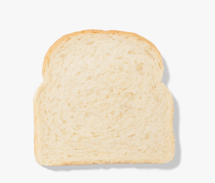 White Loaf - White Bread One Slice, HD Png Download, Free Download