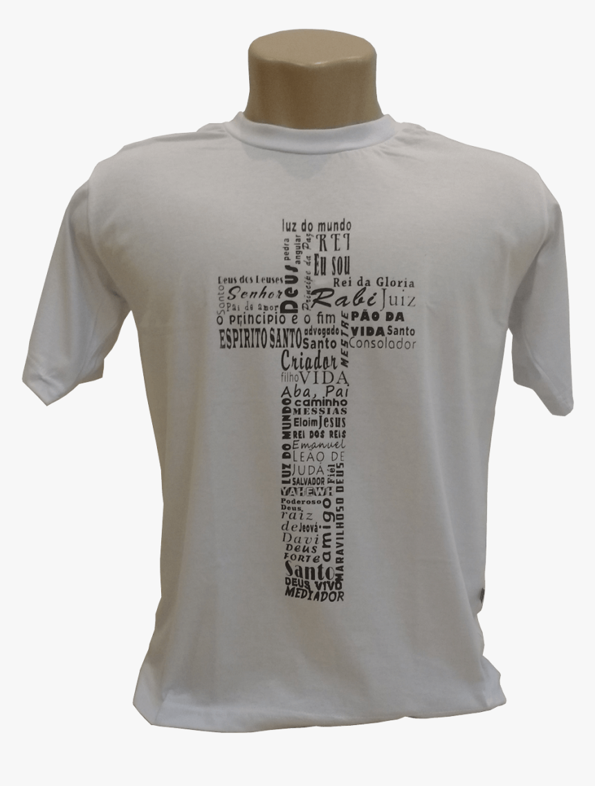 Camiseta Cruz Com Nomes Que Revelam Jesus Cristo - Camisa De Jesus Cristo, HD Png Download, Free Download