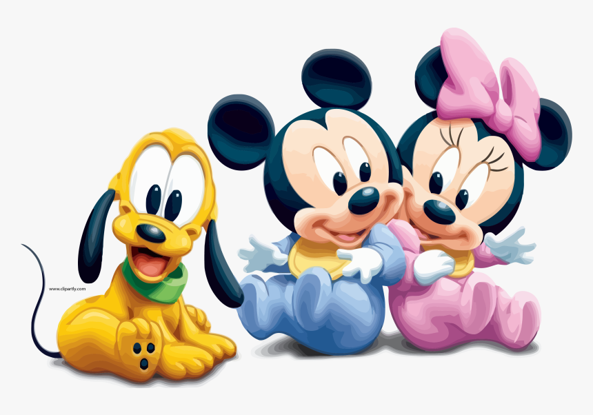 Hand Clipart Minnie Mouse - Mickey Minnie And Dog, HD Png Download, Free Download