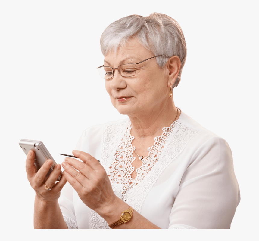 Old People Technology Png, Transparent Png, Free Download