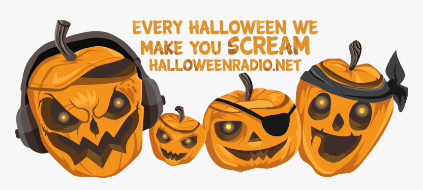 Halloweenradio - Net - Jack-o'-lantern, HD Png Download, Free Download