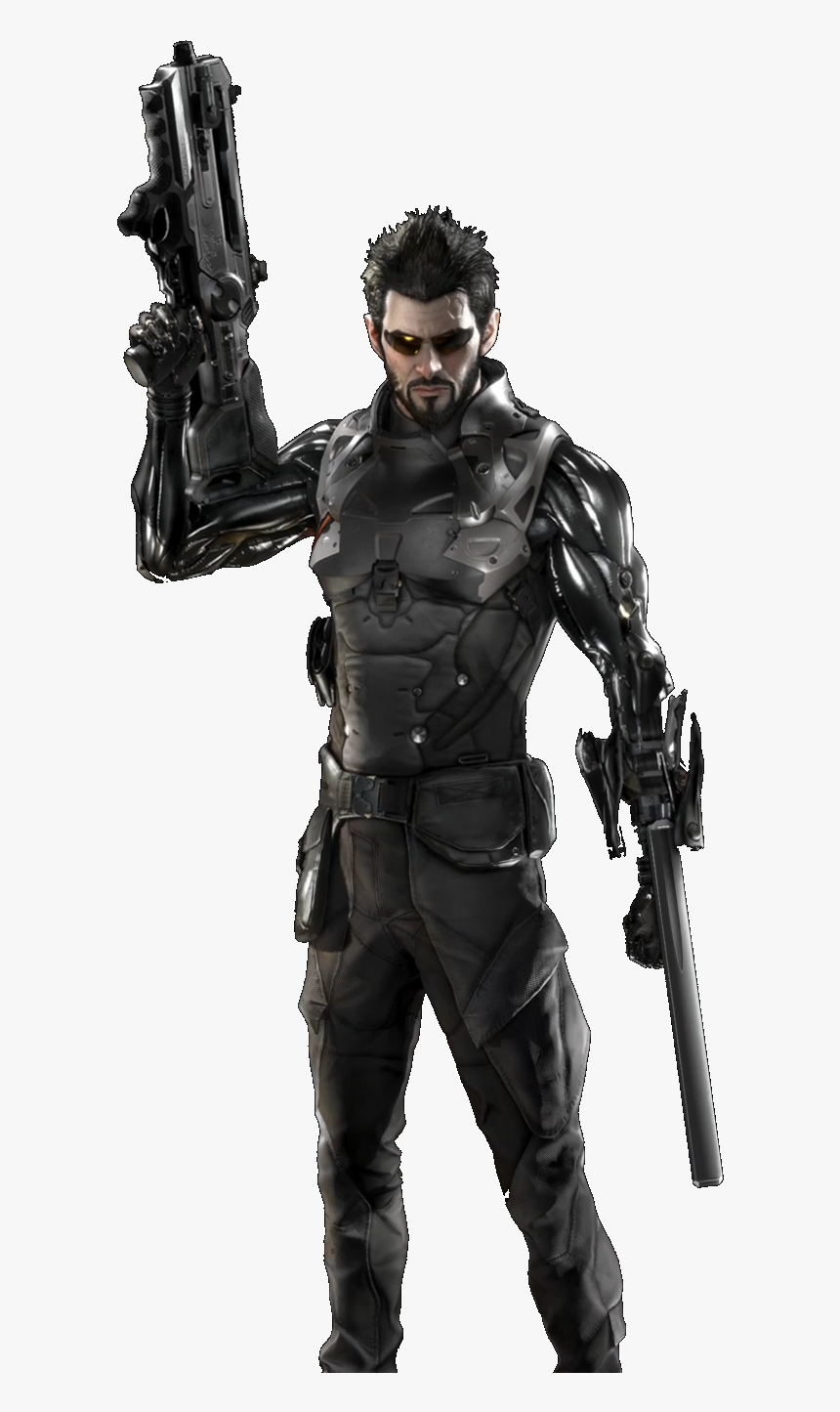 Adam Jensen Png - Deus Ex Mankind Divided Render, Transparent Png, Free Download