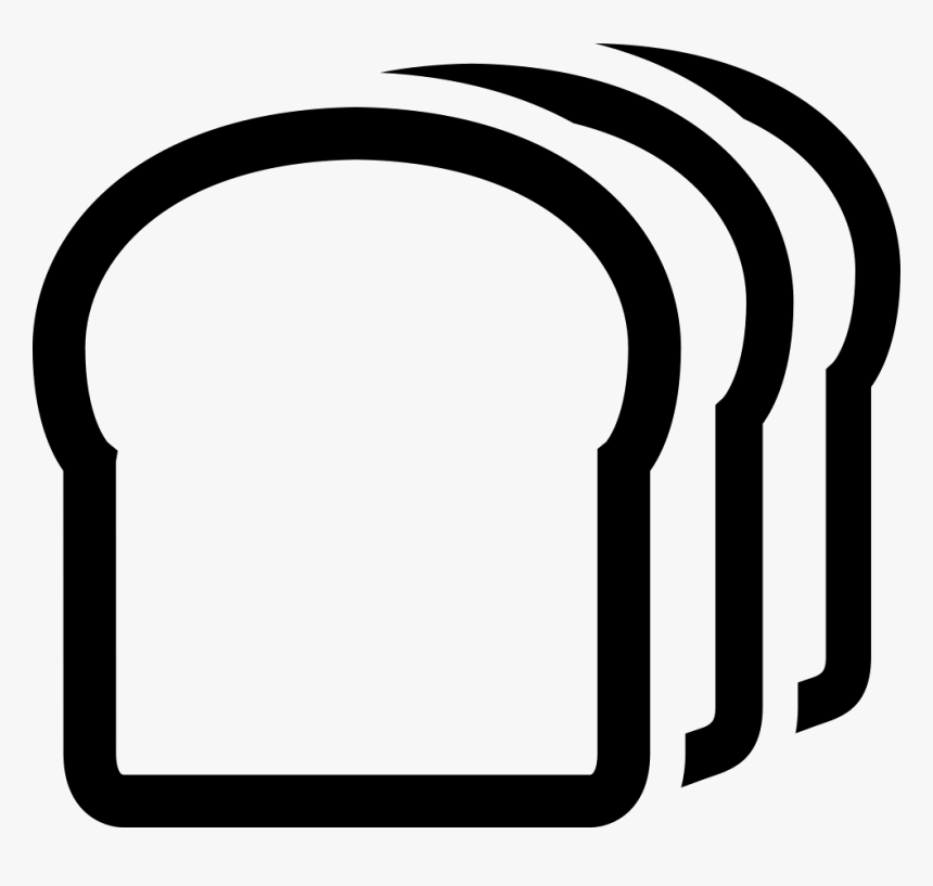 A Slice Of Bread Comments - Black And White Bread Slice Clipart, HD Png Download, Free Download