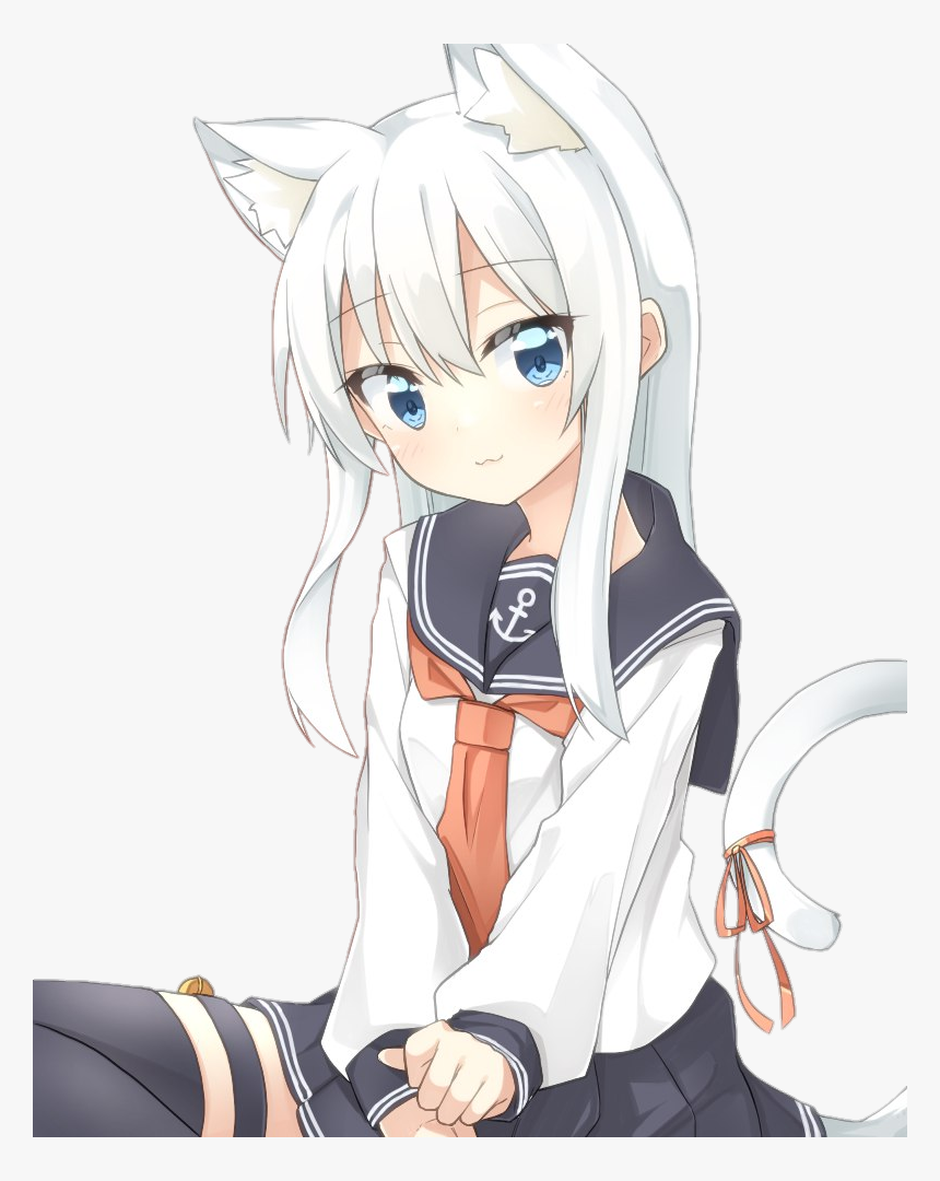 #tumblr #art #anime #neko #nekogirl #sticker #stickers - Anime Neko Transparent Background, HD Png Download, Free Download