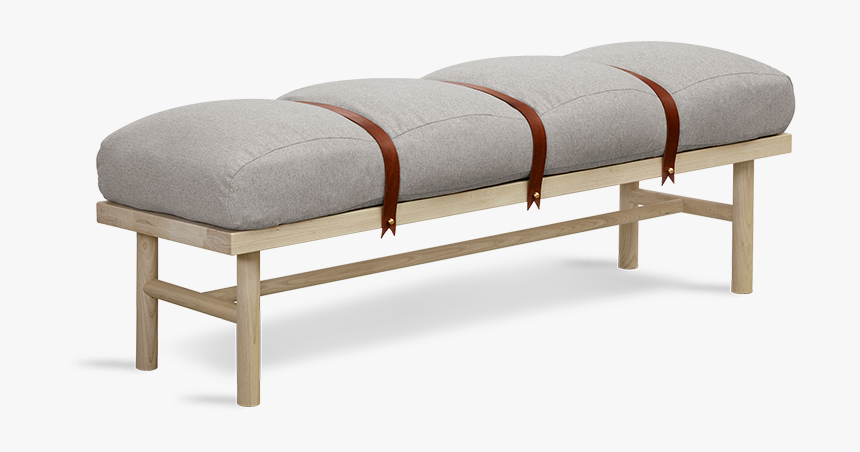 Safari Bench - Bench With Leather Straps, HD Png Download, Free Download