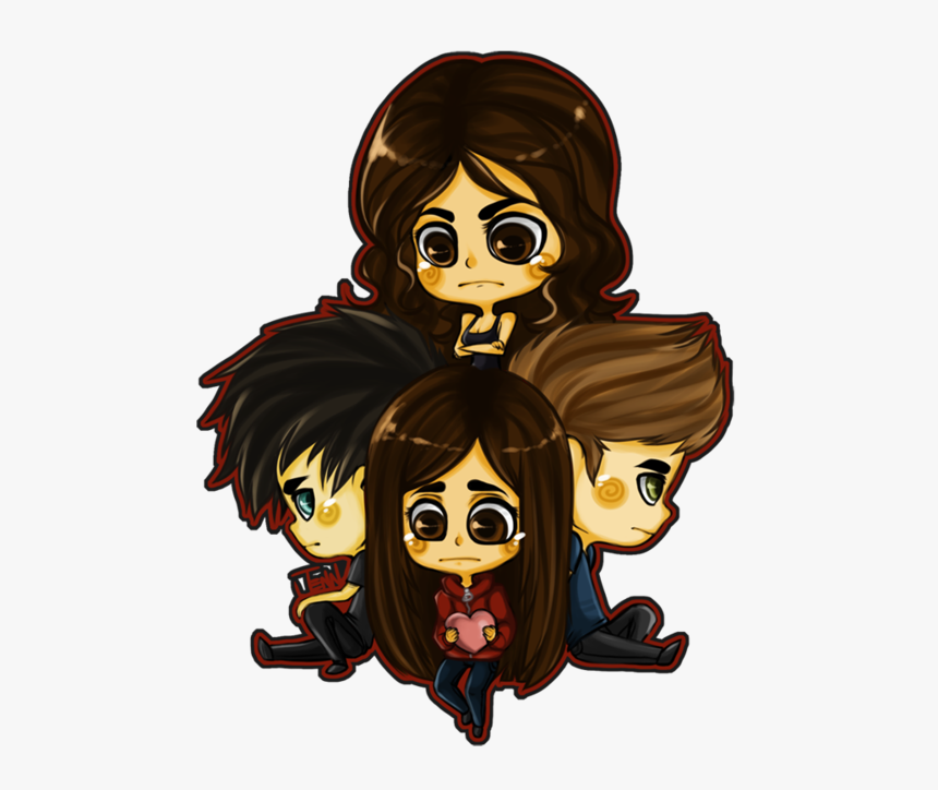 Tvd - Vampire Diaries Cartoon Draw, HD Png Download, Free Download