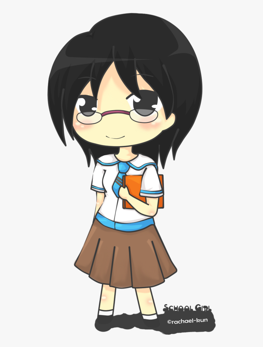 Collection Of Free Drawing Scool Chibi Download On - Anime Chibi School Girl, HD Png Download, Free Download