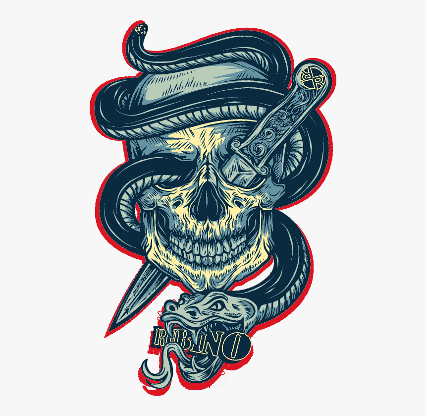 Tattoo Skull Art Logo, HD Png Download, Free Download