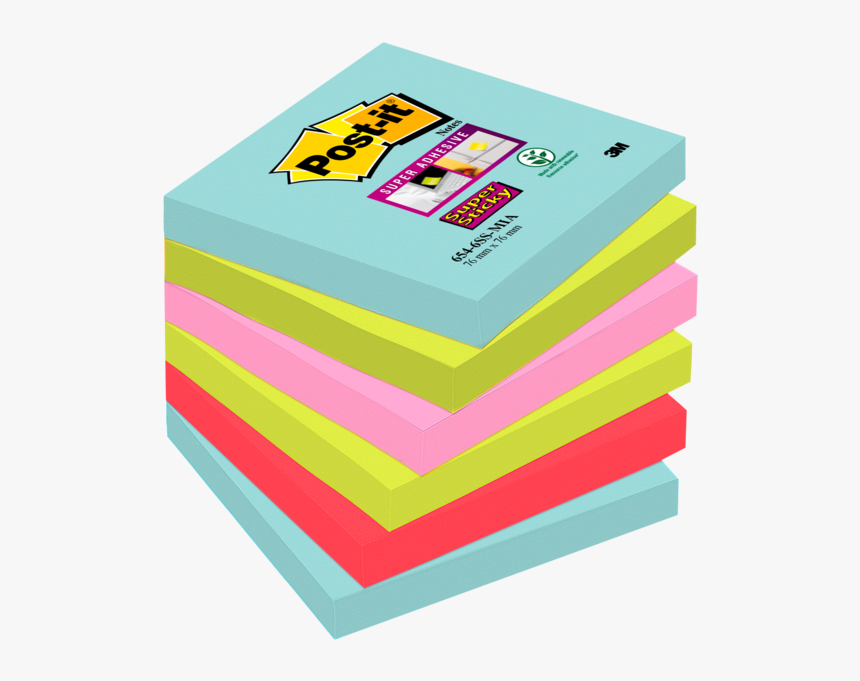 Super Sticky Notes Miami Collection, Post-it® Notes - Post-it Note, HD Png Download, Free Download