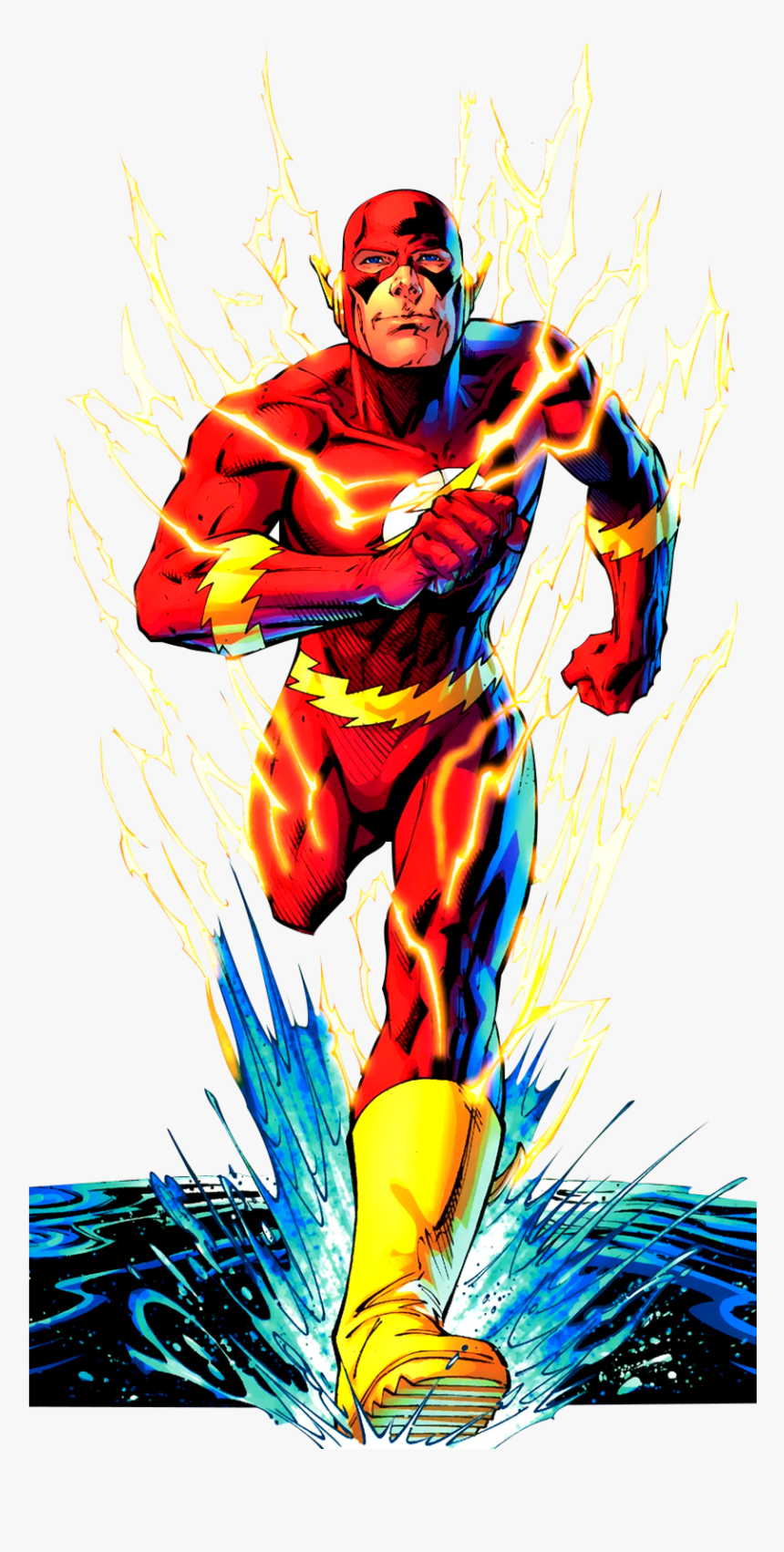 Eobard West Flash Thawne Wally The Superman Clipart - Flash Comic Book Art, HD Png Download, Free Download