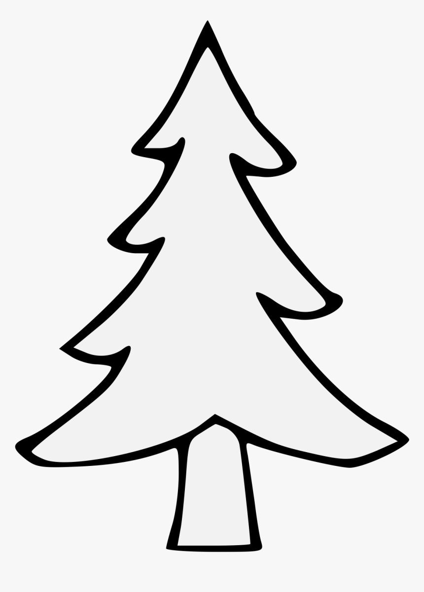 Pine Tree Clip Art White, HD Png Download, Free Download