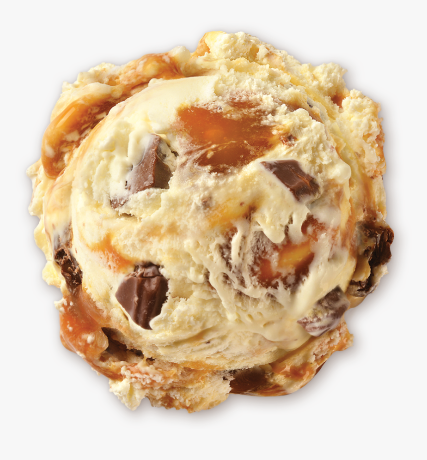 Homemade Brand Sea Salt Caramel Ice Cream Scoop - Danish Pastry, HD Png Download, Free Download