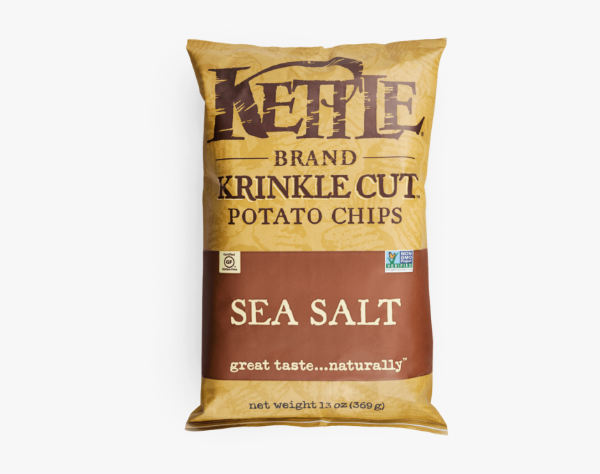 Sea Salt Krinkle Cut Potato Chips - Kettle Potato Chips, HD Png Download, Free Download