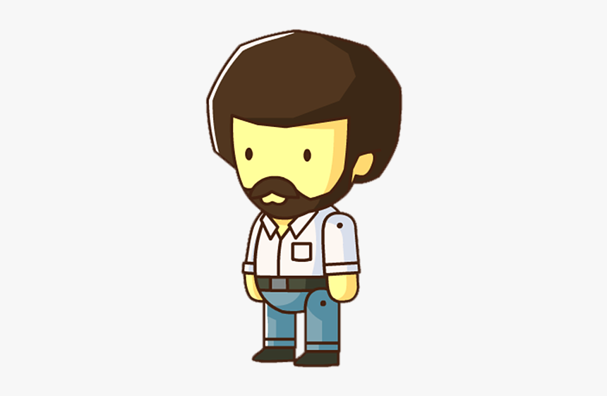 Cartoon Character Of Bob Ross, HD Png Download, Free Download