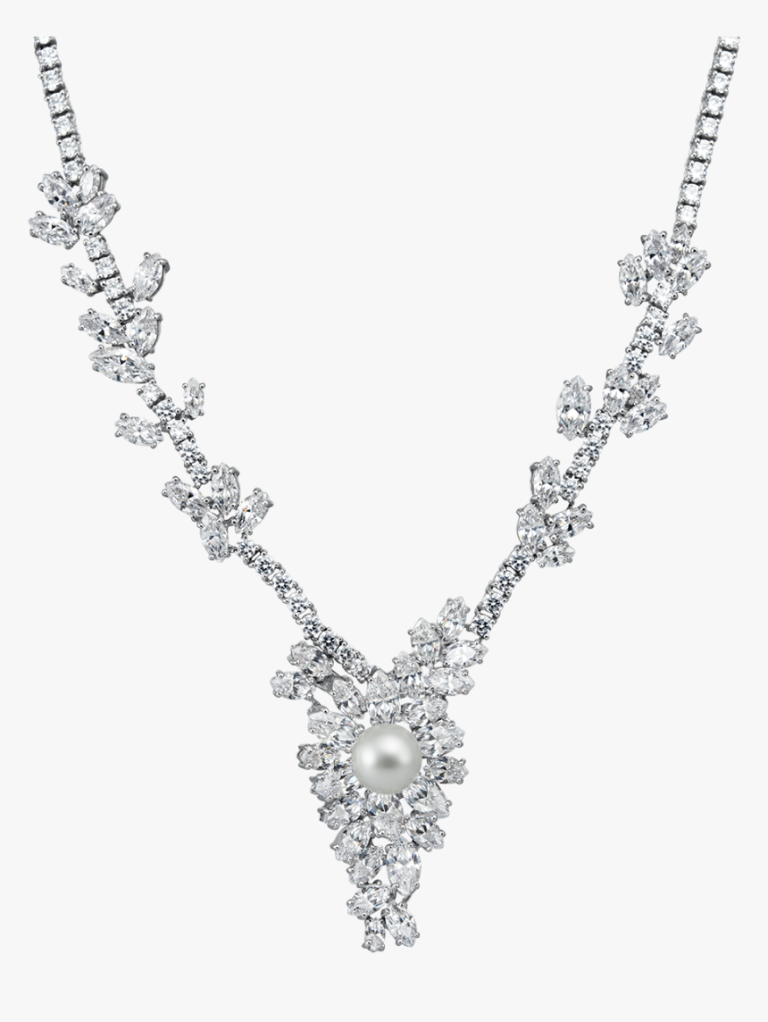 Annabelle Ciro Pearl Necklace - Transparent Jewellery Silver Necklace Png, Png Download, Free Download
