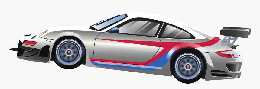 Vector Sports Car - Porsche Painting Png, Transparent Png, Free Download