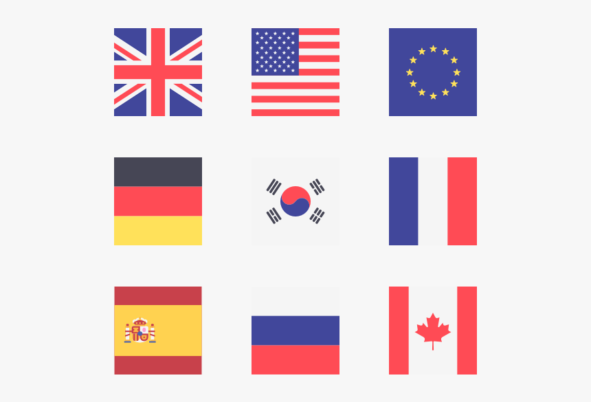 Essential Set - Us Flag Icon Png, Transparent Png, Free Download