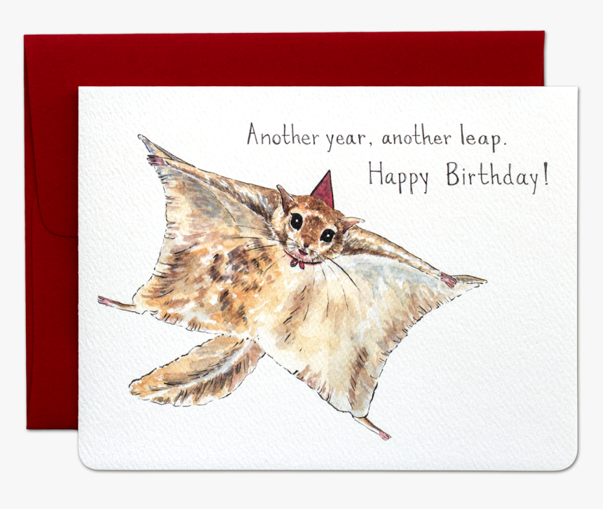 Flying Squirrel Birthday Card, HD Png Download, Free Download