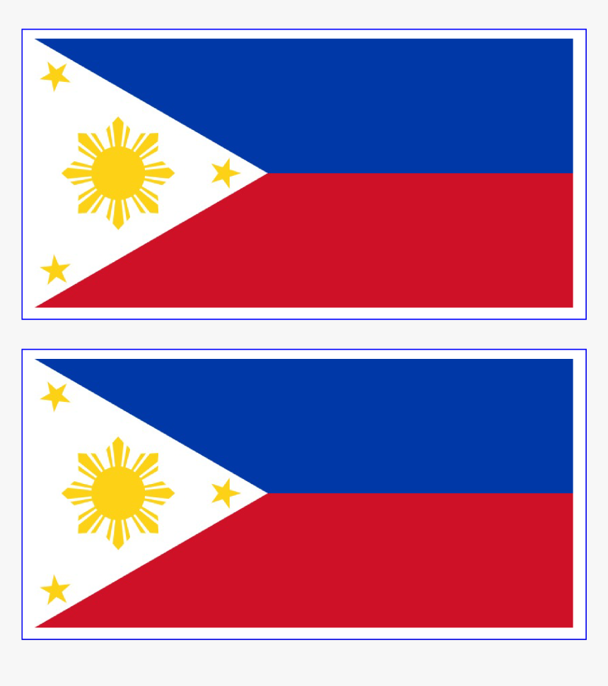 Printable High Resolution Philippine Flag, HD Png Download, Free Download