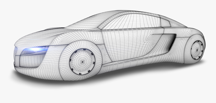 Future Car 3d Drawing, HD Png Download, Free Download