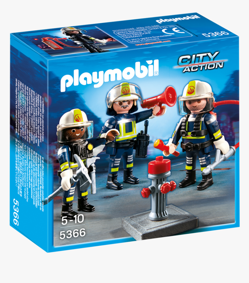 Fire Rescue Crew - Playmobil City Action Bomberos, HD Png Download, Free Download