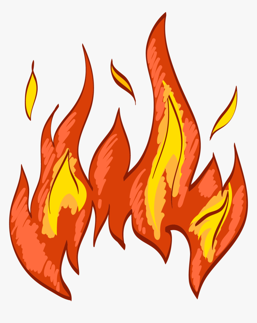 Flame Combustion Transprent - Fire Drawing Png, Transparent Png, Free Download