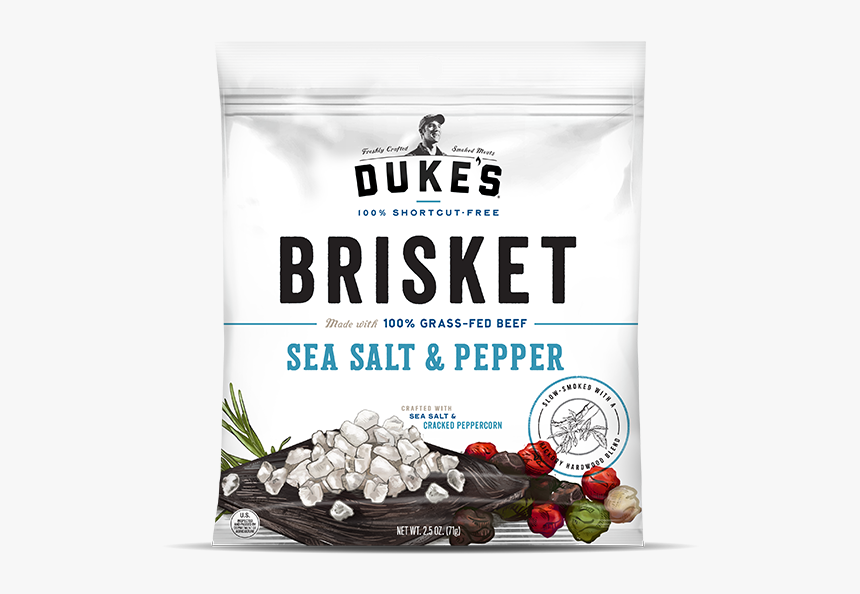 Sea Salt & Pepper - Duke's Chipotle Bbq Beef Brisket, HD Png Download, Free Download