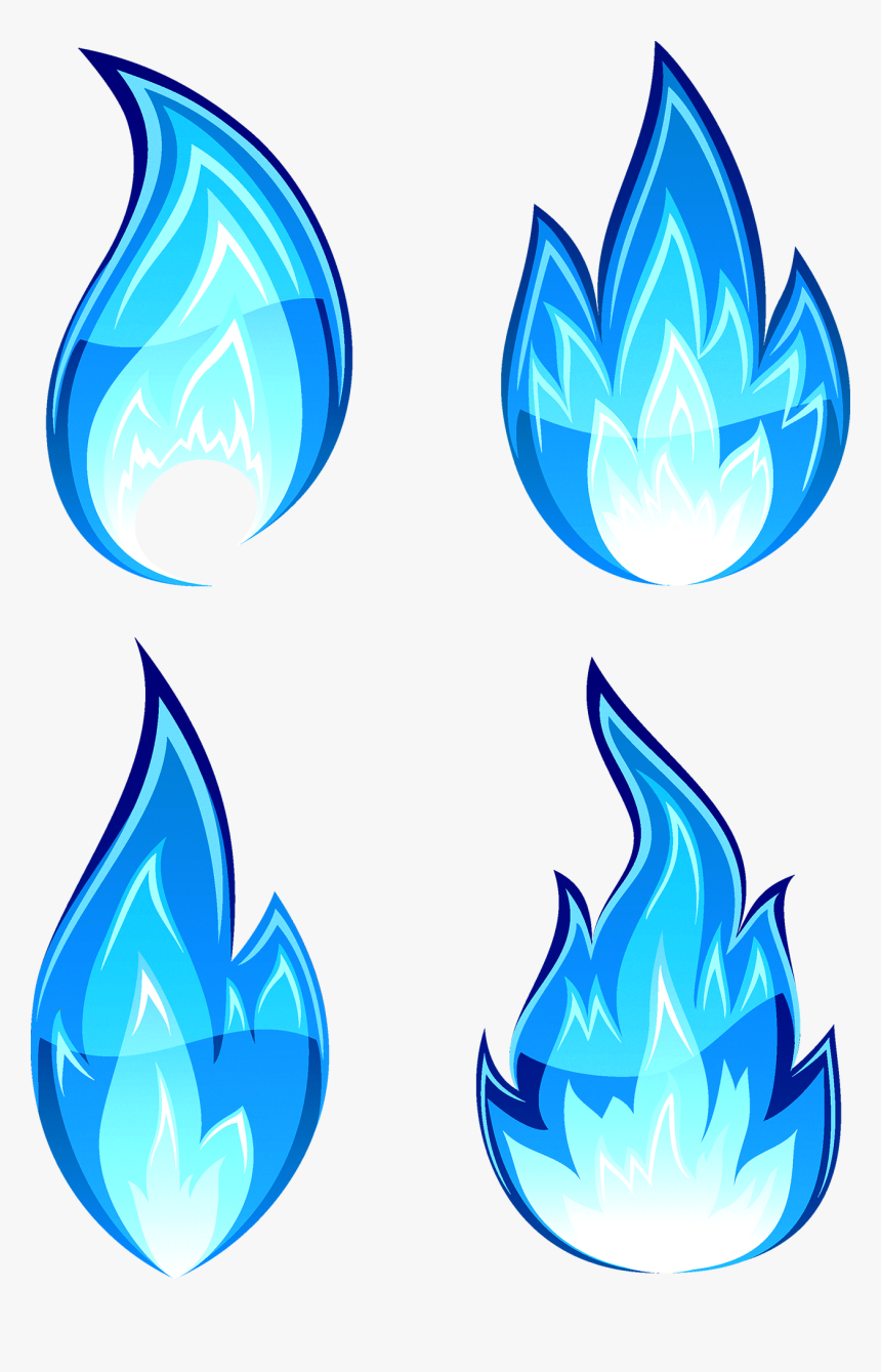 Flame Fire Drawing Clip Art - Blue Flame Png, Transparent Png, Free Download
