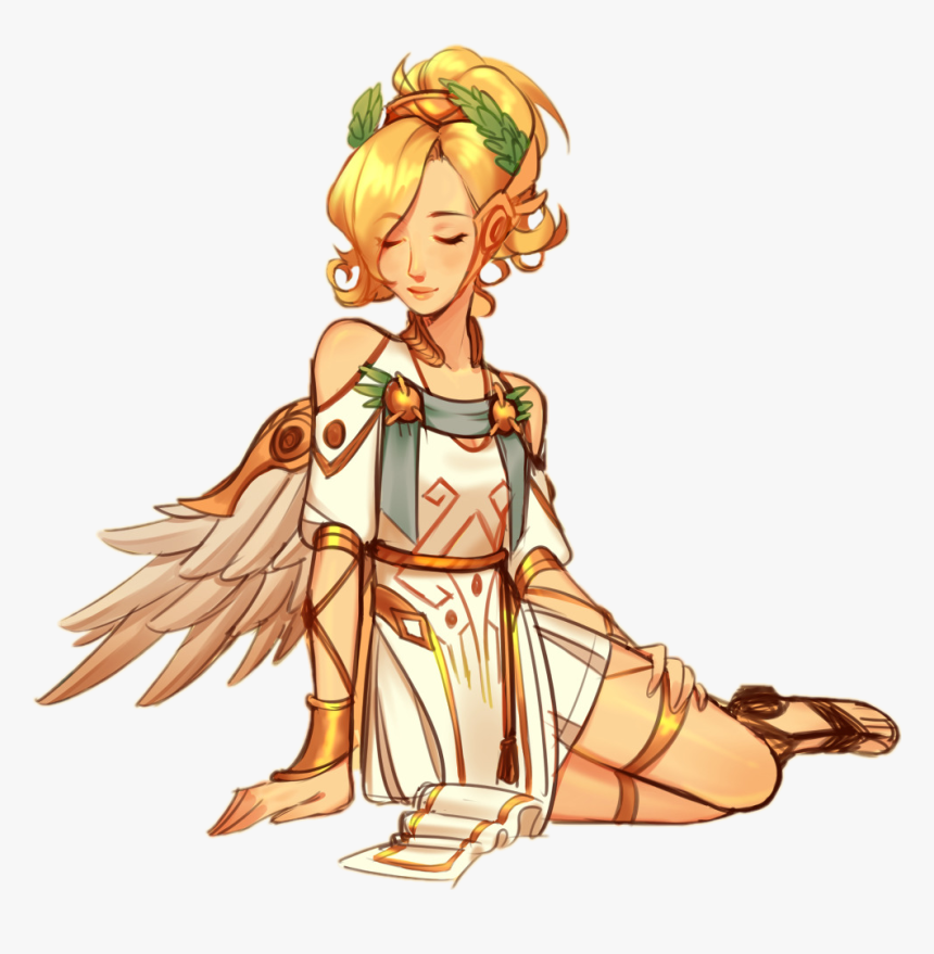 #overwatch #mercy - Winged Victory Overwatch Art, HD Png Download, Free Download