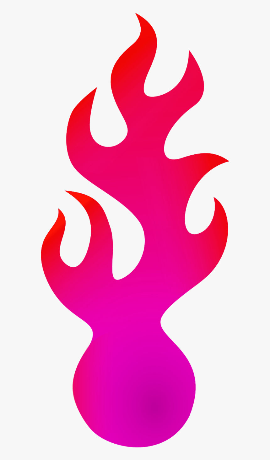 Pink Fire - Blue Fire Cartoon Png, Transparent Png, Free Download