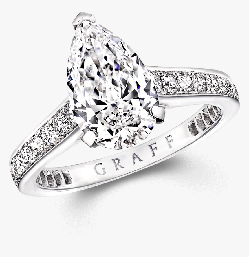 Graff Engagement Rings Pear, HD Png Download, Free Download