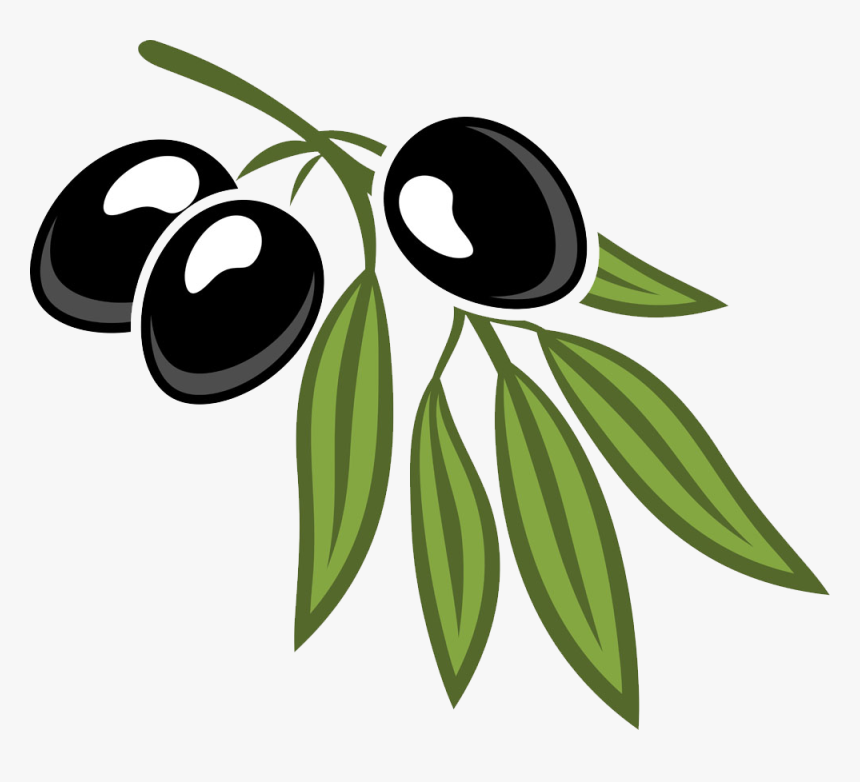 Olive Leaf Cartoon Royalty-free - Cartoon Pictures Of Olives, HD Png Download, Free Download