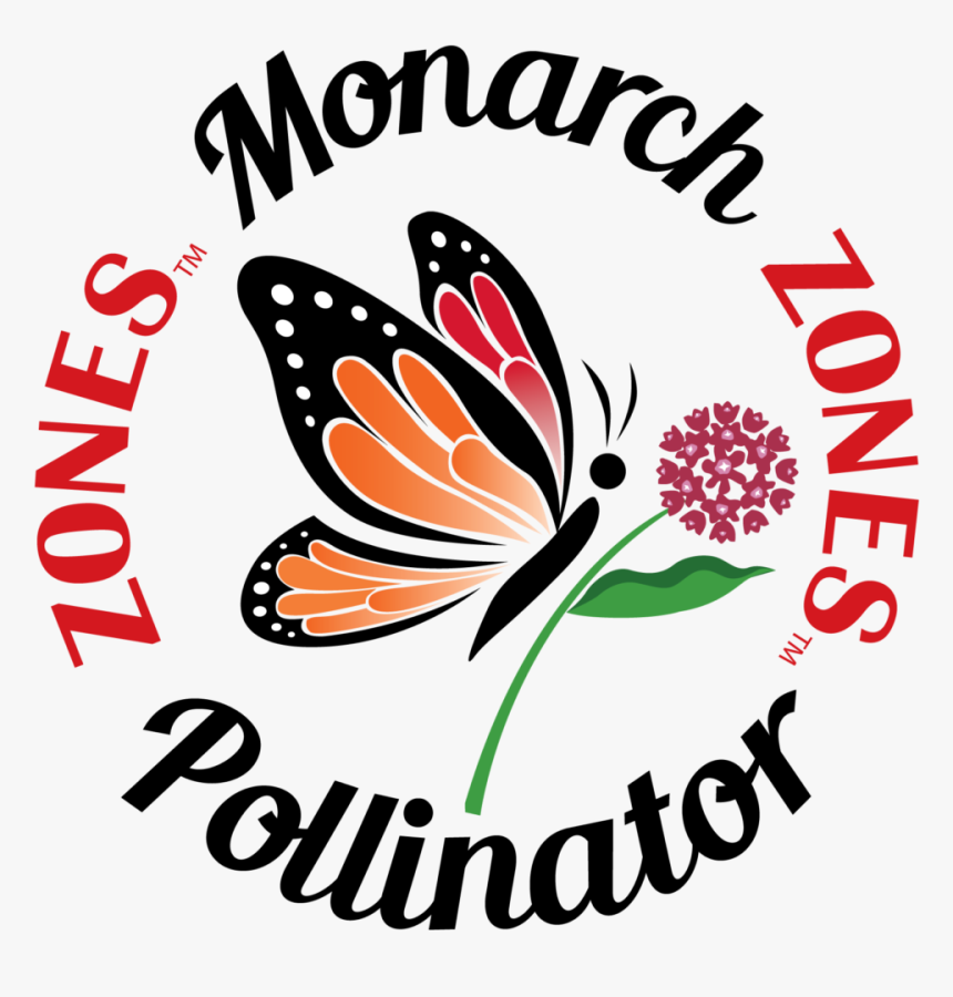 Monarch Pollinator Zones Logo No Background - Butterfly, HD Png Download, Free Download