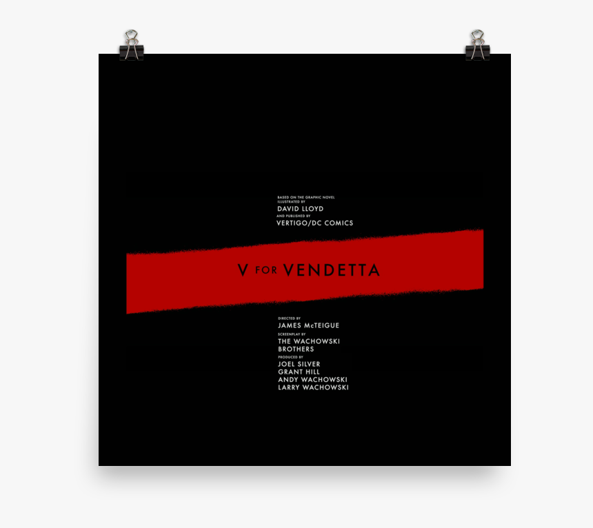 V For Vendetta Poster - Poster, HD Png Download, Free Download