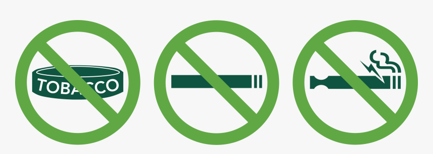 Tobacco Free Circles - Smoke And Tobacco Free Signs, HD Png Download, Free Download