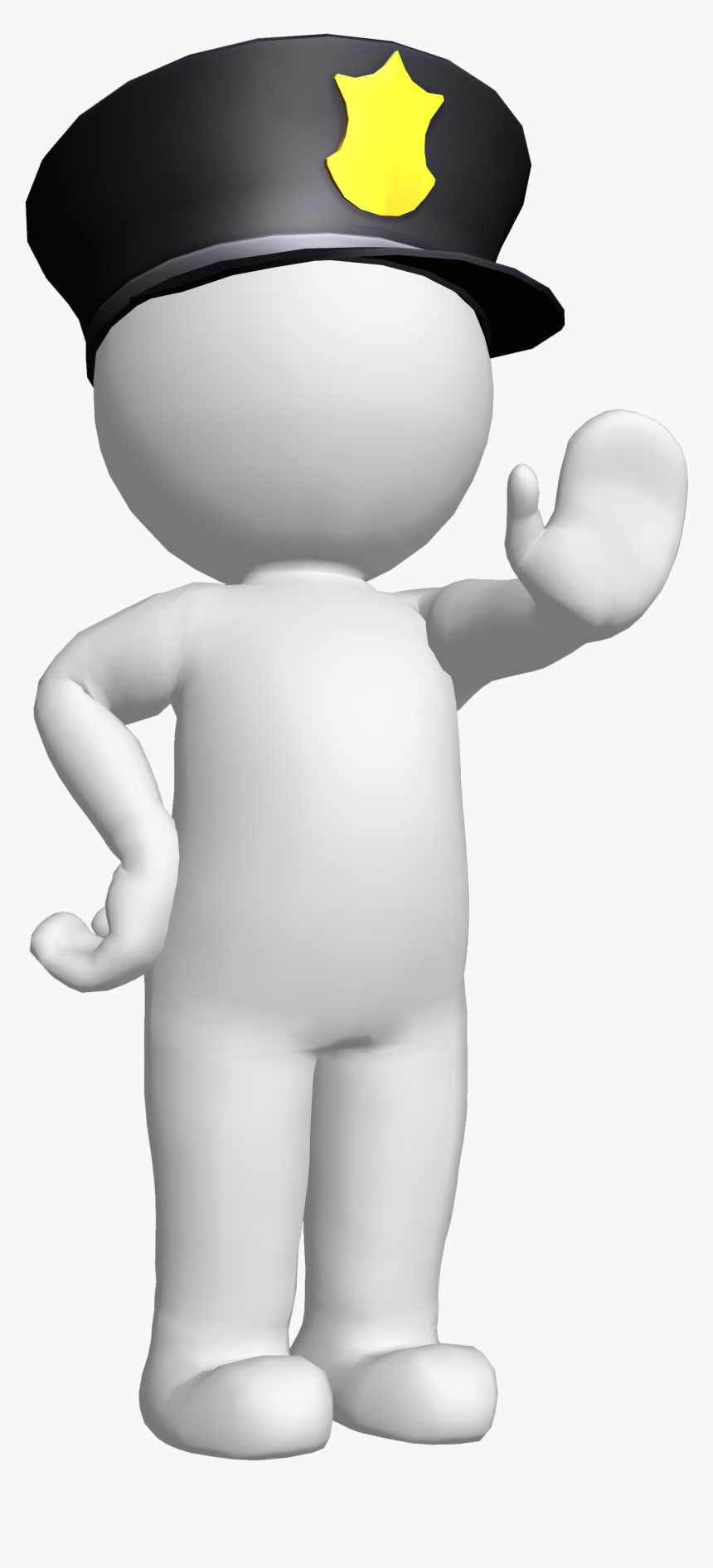 3d Man Police Png, Transparent Png, Free Download