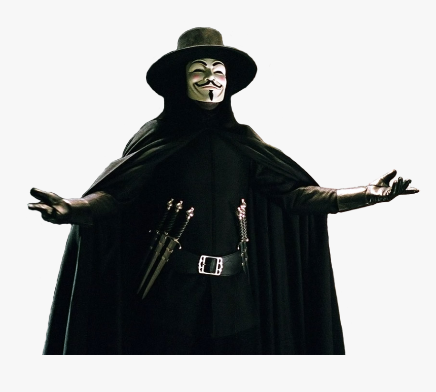 Transparent V For Vendetta Mask Png - V For Vendetta Transparent, Png Download, Free Download