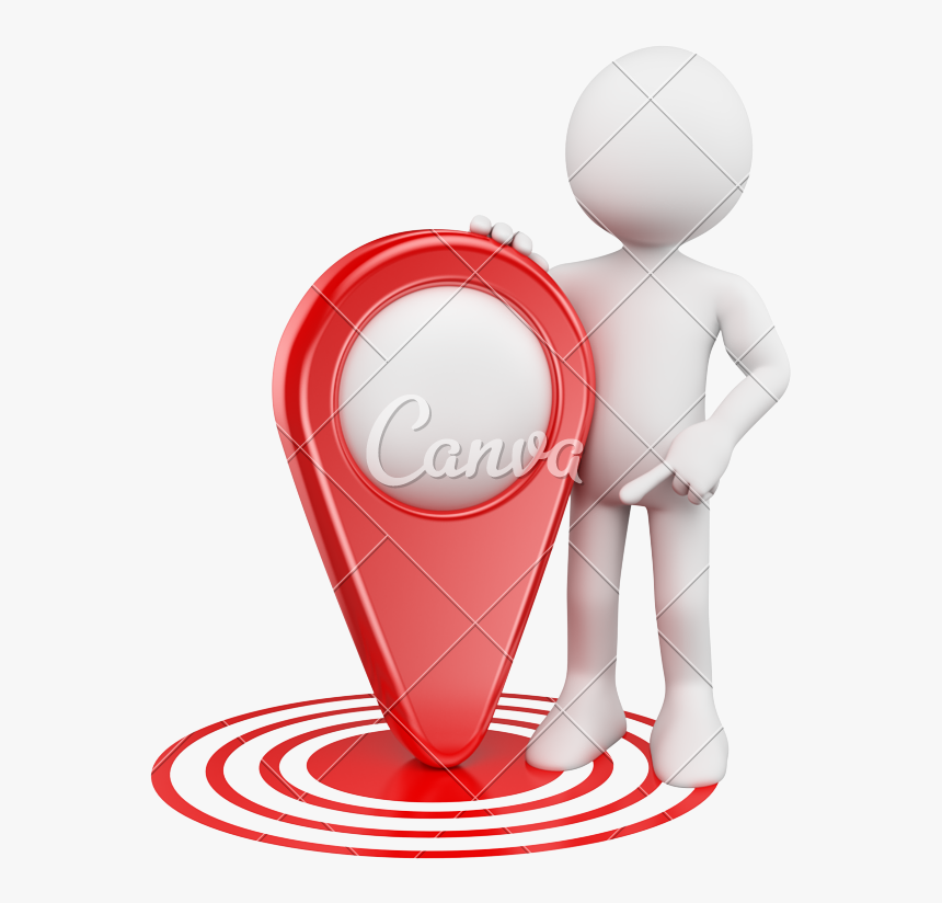 D People In - Location Marker 3d Png, Transparent Png, Free Download