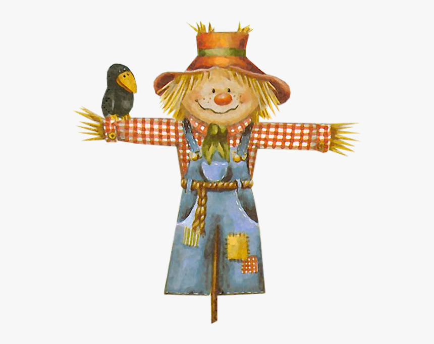 Scarecrow Cartoon Illustration Free Png Hq Clipart - Transparent Background Scarecrow Clipart, Png Download, Free Download