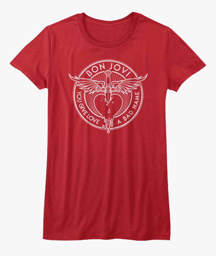 Junior You Give Love A Bad Name Bon Jovi Shirt - Bon Jovi T Shirt Women, HD Png Download, Free Download