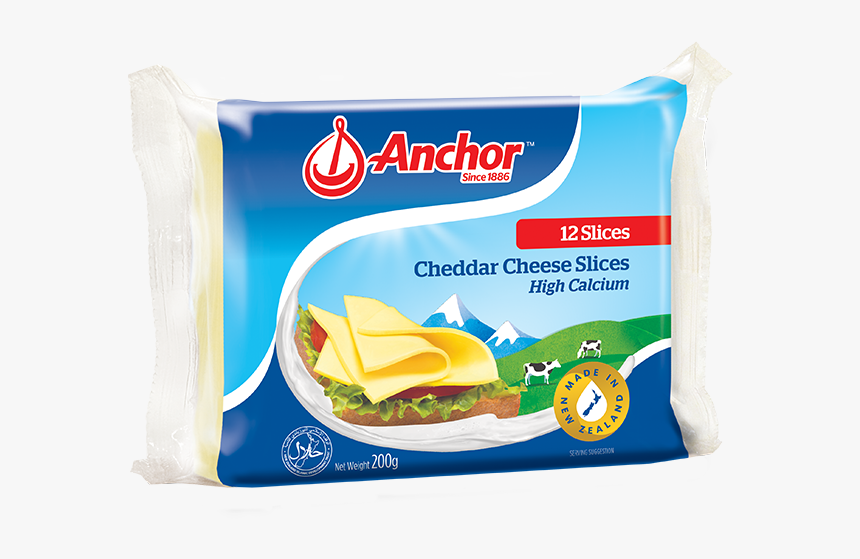 Anchor Cheddar Cheese Slice, HD Png Download, Free Download