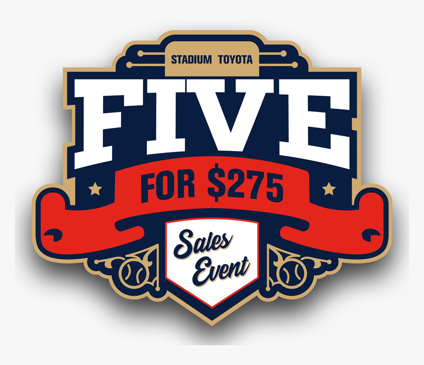 Stadium Toyota Five For $275 Sales Event - Jack In The Box, HD Png Download, Free Download