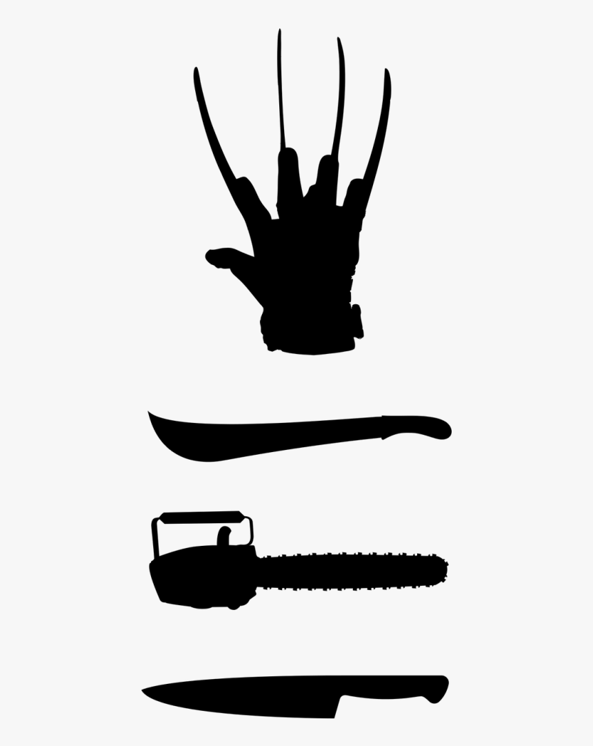 Adults Freddy Krueger Deluxe Glove Clipart , Png Download - Freddy Krueger Glove Silhouette, Transparent Png, Free Download