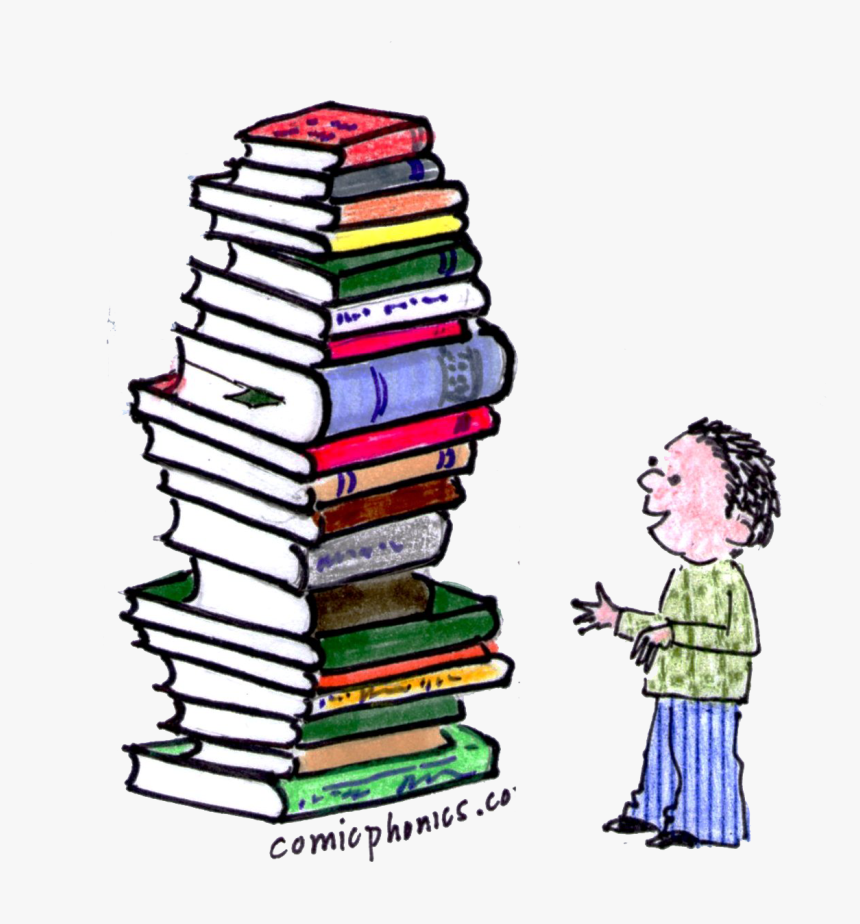 Transparent Pile Of Books Png - Cartoon Picture Of Many Books, Png Download, Free Download