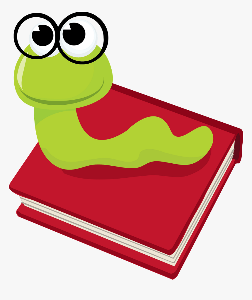 Book Worm Collection On Etsy Cartoons Green - Book Worm Clipart Png, Transparent Png, Free Download