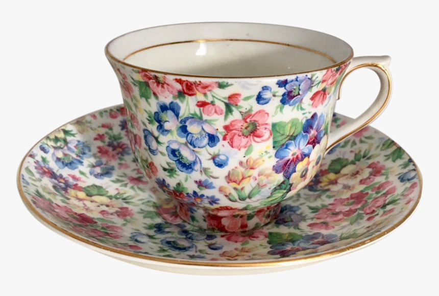 Transparent Vintage Tea Cup Png - Chintz Teacup, Png Download, Free Download