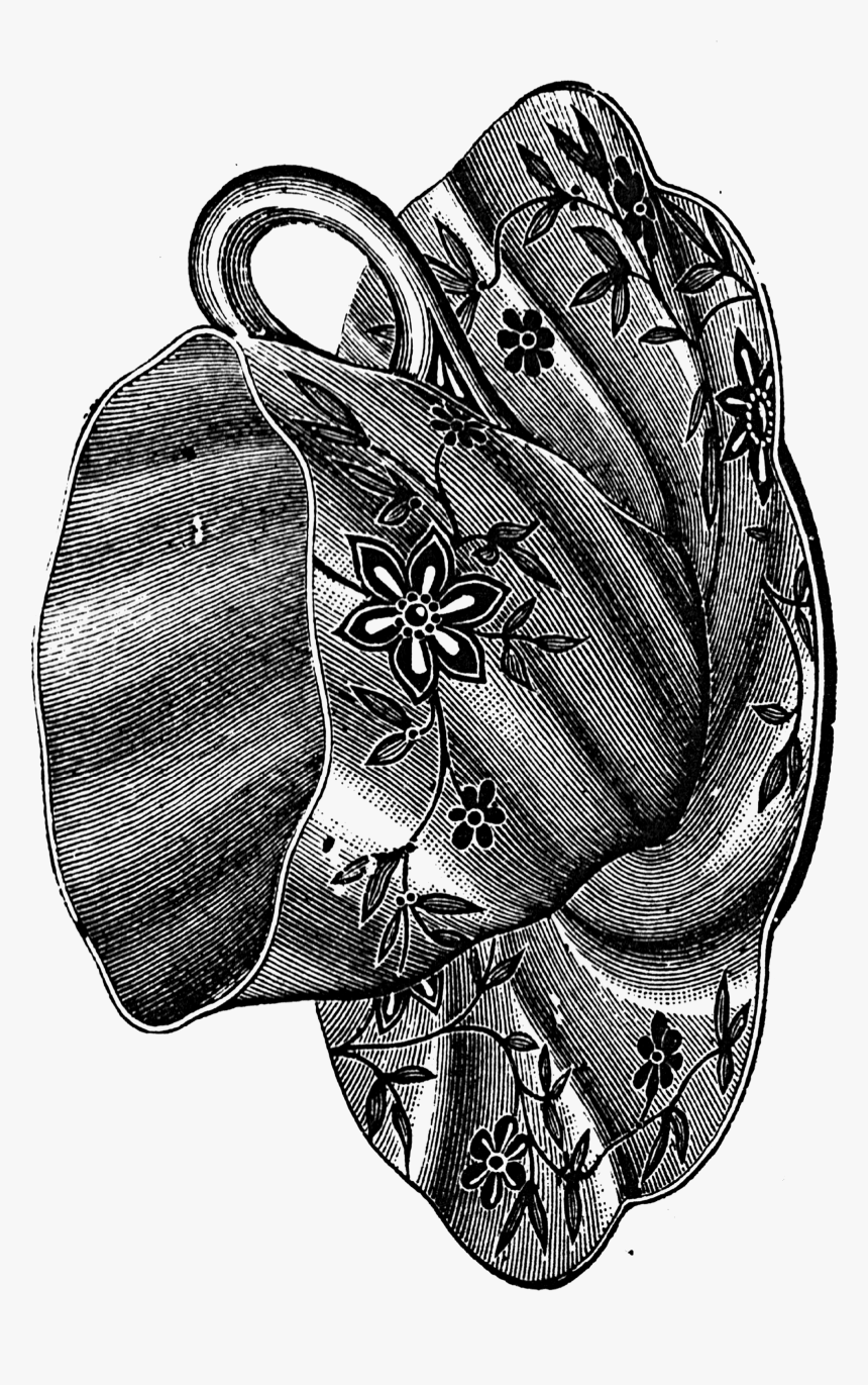 Victorian Teacup Transparent Png Clipart Free Download - Illustration, Png Download, Free Download