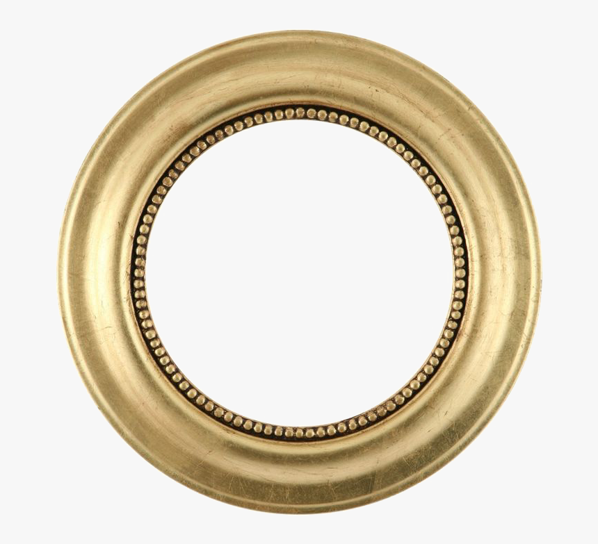 Picture Frame Mirror Gold Leaf Circle - 22 Carat Gold Chain For Mens, HD Png Download, Free Download